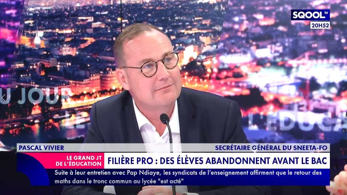 Lire la suite à propos de l’article Pascal Vivier | Filière pro : des élèves abandonnent avant le bac