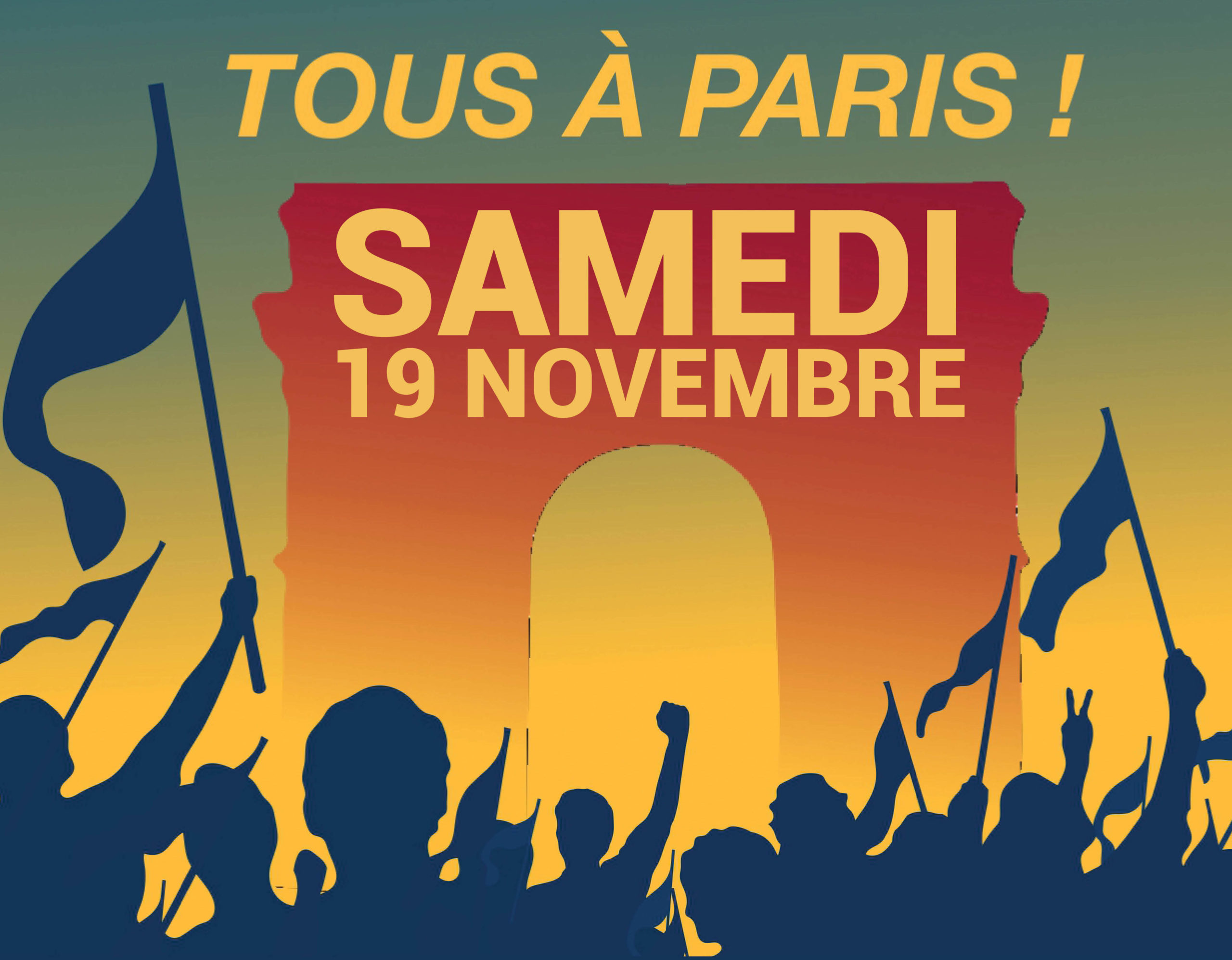Lire la suite à propos de l’article [Infos Pratiques] Tous à Paris ce samedi 19 novembre !