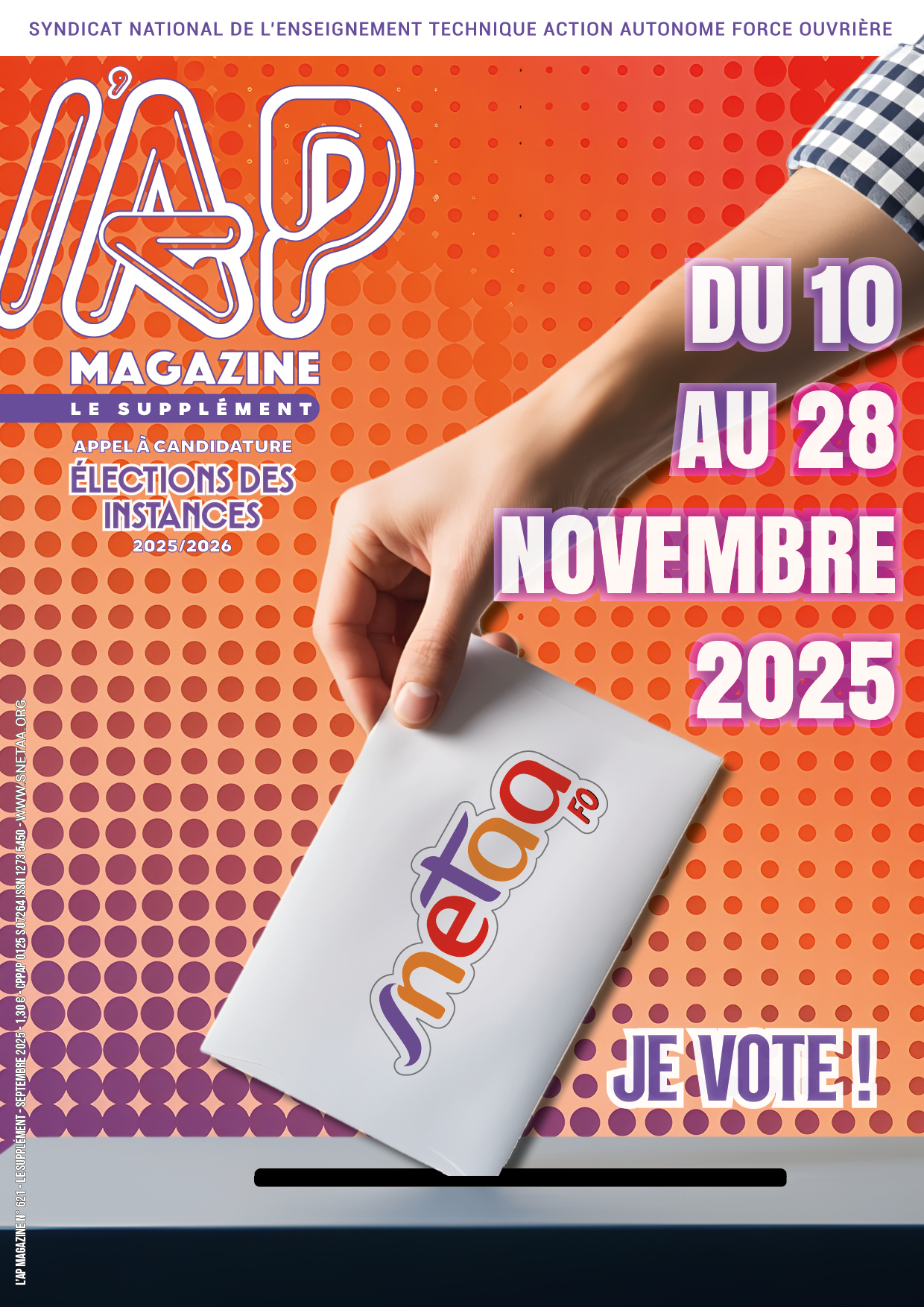 Lire la suite à propos de l’article L&rsquo;AP Mag n°621 – Le Supplément – spécial élections des Instances 2025-2026